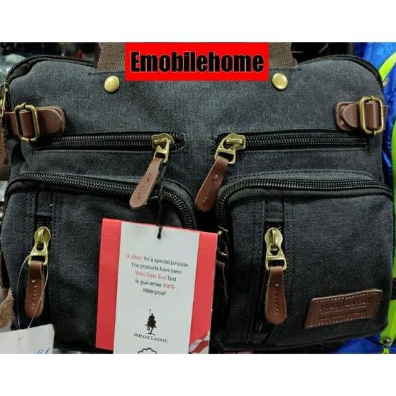 TAS RANSEL LAPTOP TAS RANSEL POLO KLASIK ASLI IMPORT GHBF6456I