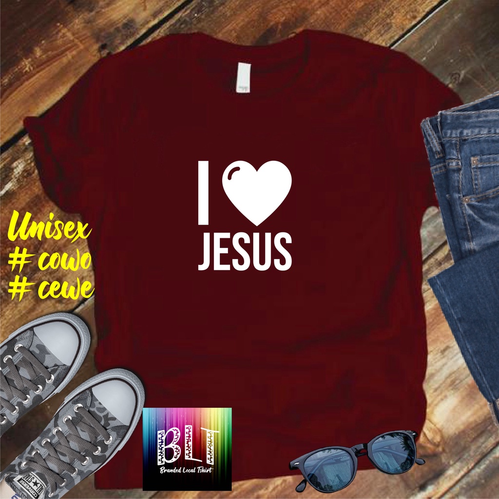 Cod Diskon Promo Gratis Ongkir Kaos I Love Jesus /Kaos Terlaris Kualitas Terjamin Kaos Pria Distro kristen protestanHits 2022/Kaos Murah Kaos Cotton 30s Kaos katun/Pakaian Pria Kaos Pria Dan Pakaian Wanita Kaos Viral/Best Seller Pakaian Pria