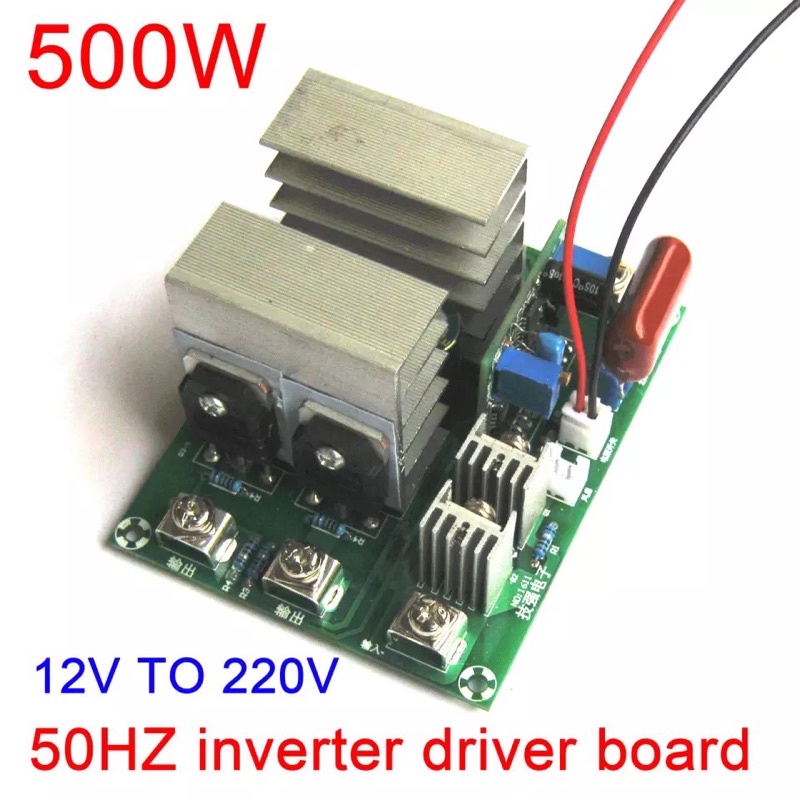 Driver Inverter 500W DC 12V untuk AC 220V 50HZ PSW Gelombang Sinus voltage Regulator