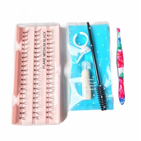 PAKET EYELASH KNOT PEMULA 5 IN 1 / INDIVIDUAL LASHES