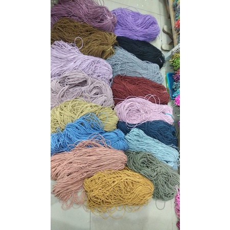 tali boba gembul / tali padi elastis kalung masker per meter