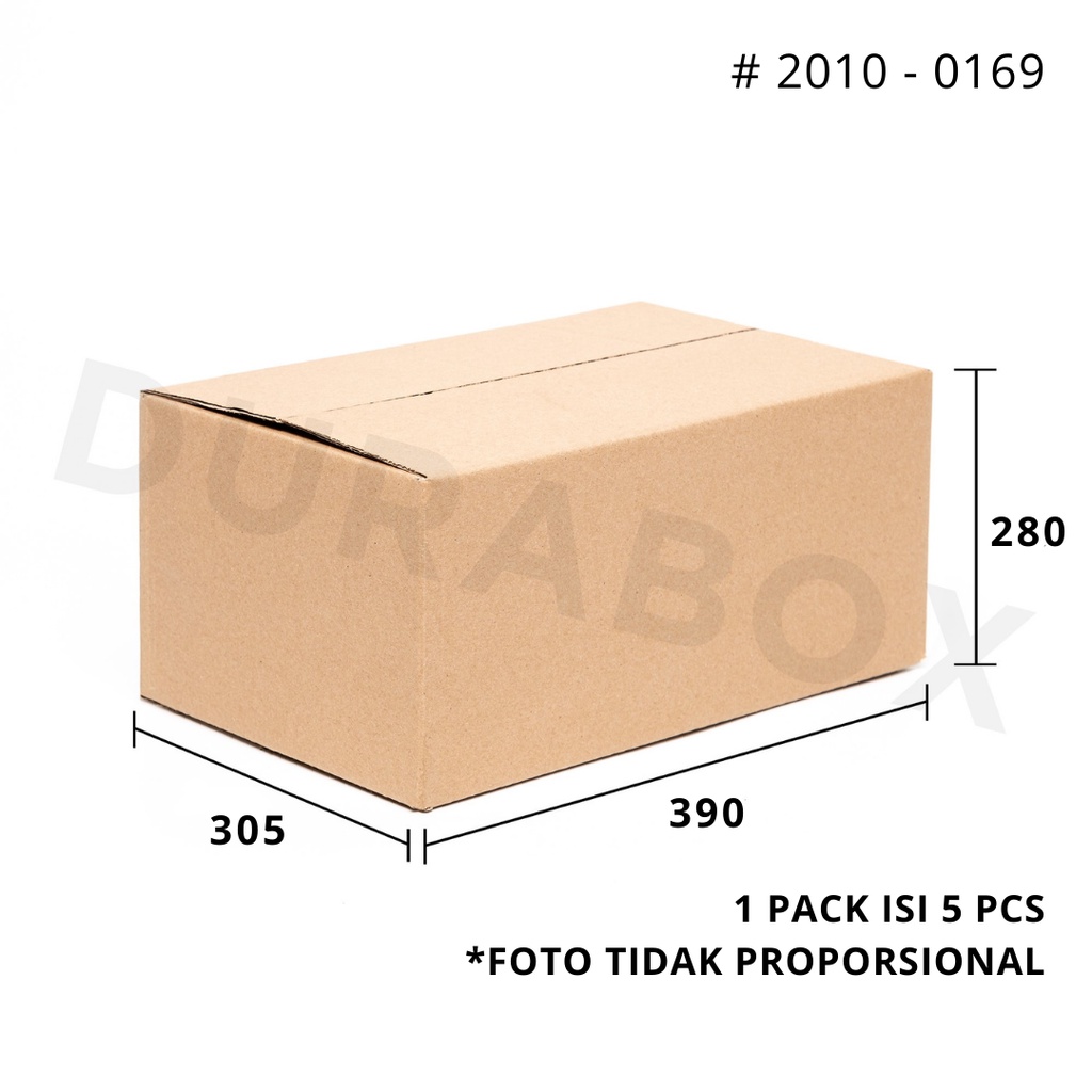 

39 x 30.5 x 20 cm A1 | KARDUS / KARTON BOX CORRUGATED - KEMASAN / PACKAGING / PACKING MAKANAN | #2010-0169