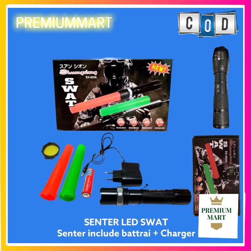 Senter Swat Led sx-8008 2 Lalin [PM]