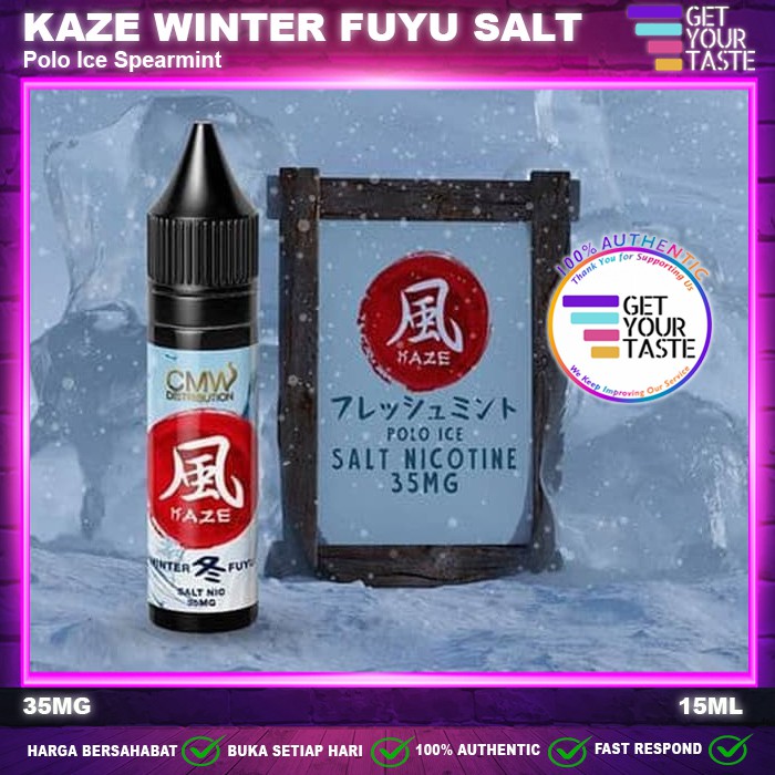 Liquid Kaze Winter Fuyu Salt Nic 15ML Polo Ice by CMW