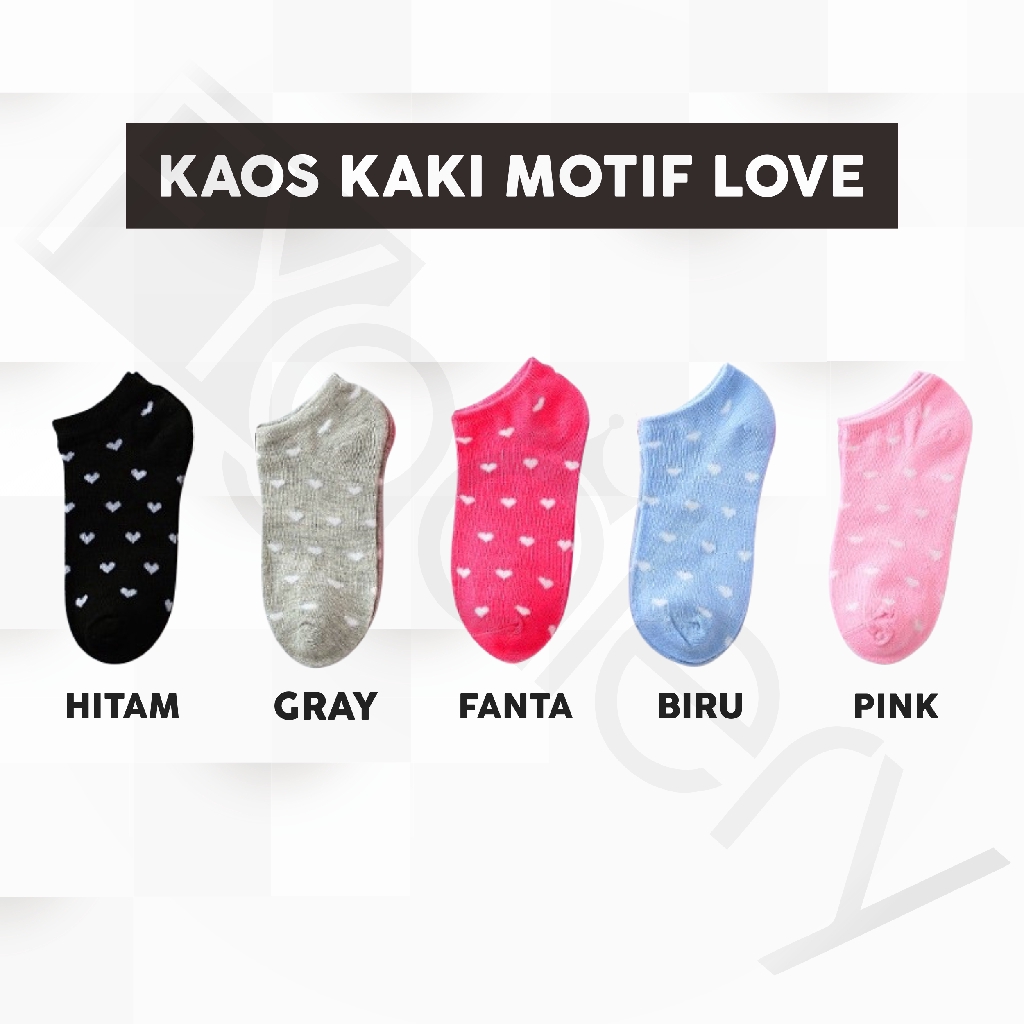 FYGALERY Kaos Kaki Ankle Kaos kaki Cute Kaos Kaki Motif Kaos Kaki Semata Kaki-1
