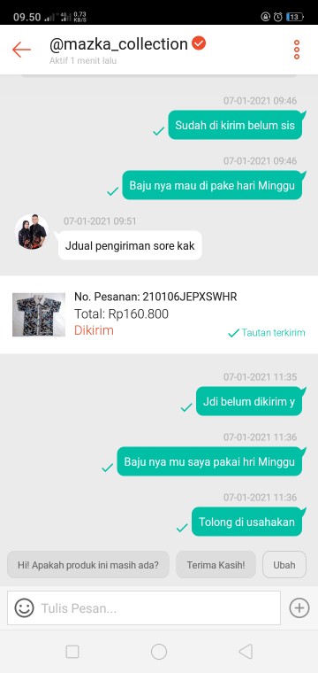 Baju Pria Kemeja Batik Lengan Pendek Termurah M L Xl Mazka Batik