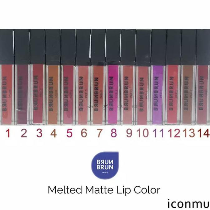 BrunBrun Paris Melted MATTE LIP Color Lipstick - Brun Brun