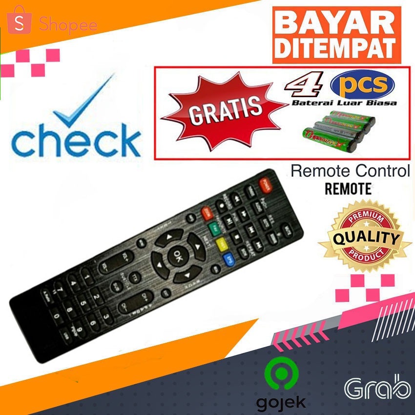 Remot Remote STB DVB T2 Receiver Parabola EZ-BOX REMOTE