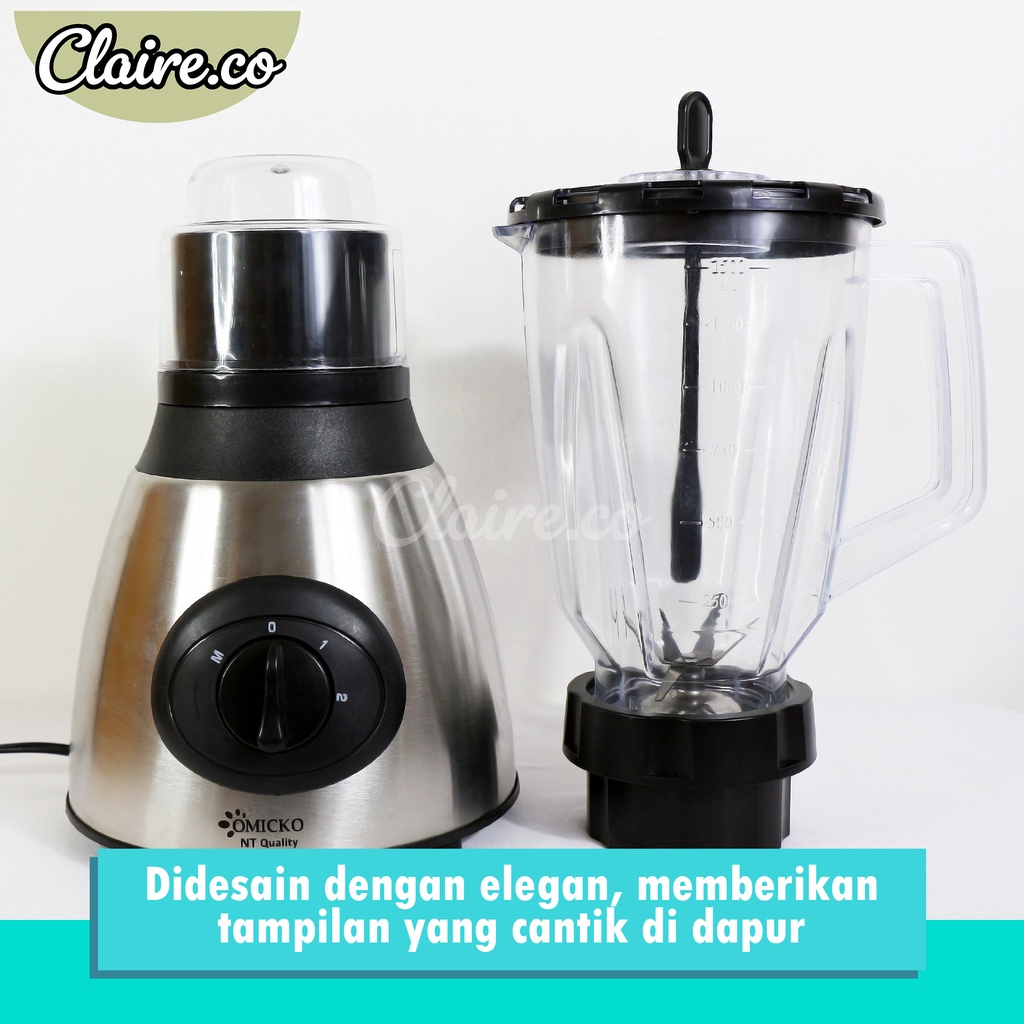 Blender Omicko BLY66 / Kapasitas 1.5 Liter / 6 Mata pisau