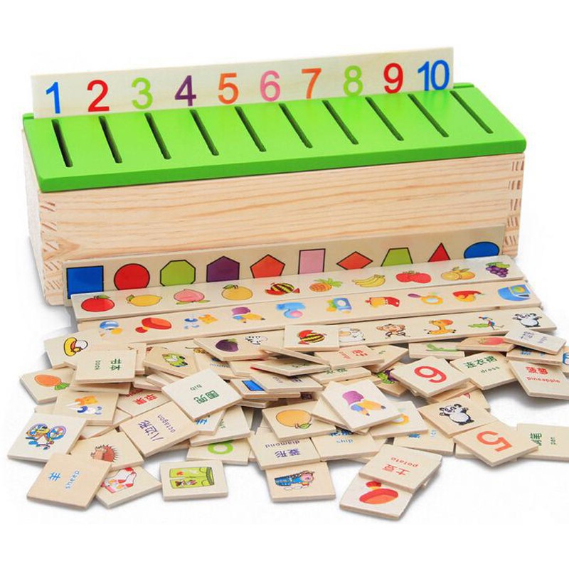 Kotak Kayu Edukasi - Classification Box - Mainan Edukasi - Montessori