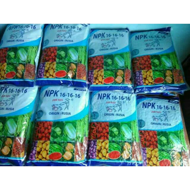  Pupuk Buah NPK 16 16 16 Pak Tani import dari Rusia kemasan 