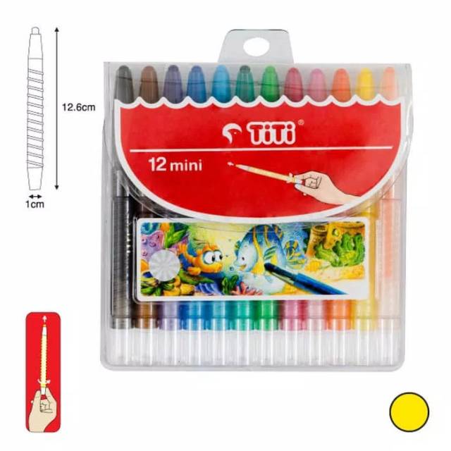 

Twist Crayon / Krayon Putar TiTi 12 Mini Colors