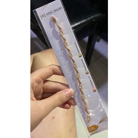 GELANG FASHION KING HALIM RANTAI KADAR 375/8K DEWASA PANJANG 17CM