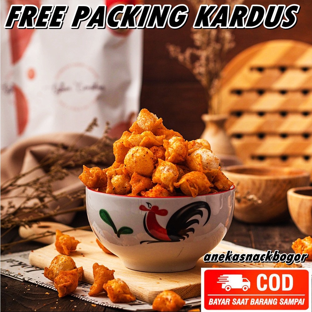 

snack kiloan Siomay Kering Bumbu PEDAS 250 gram makanan ringan