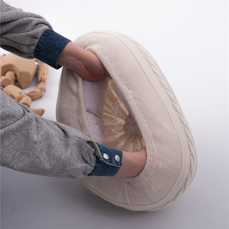 Gro Sofa Rajut Mini Bahan Wol Untuk Properti Foto Bayi