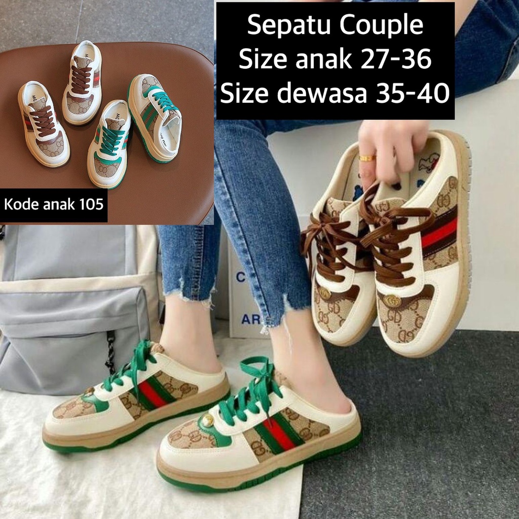 (LOLI-JKT) SP-562 SEPATU COUPLE BUNDA DAN ANAK BAHAN BAGUS SIZE 35-40