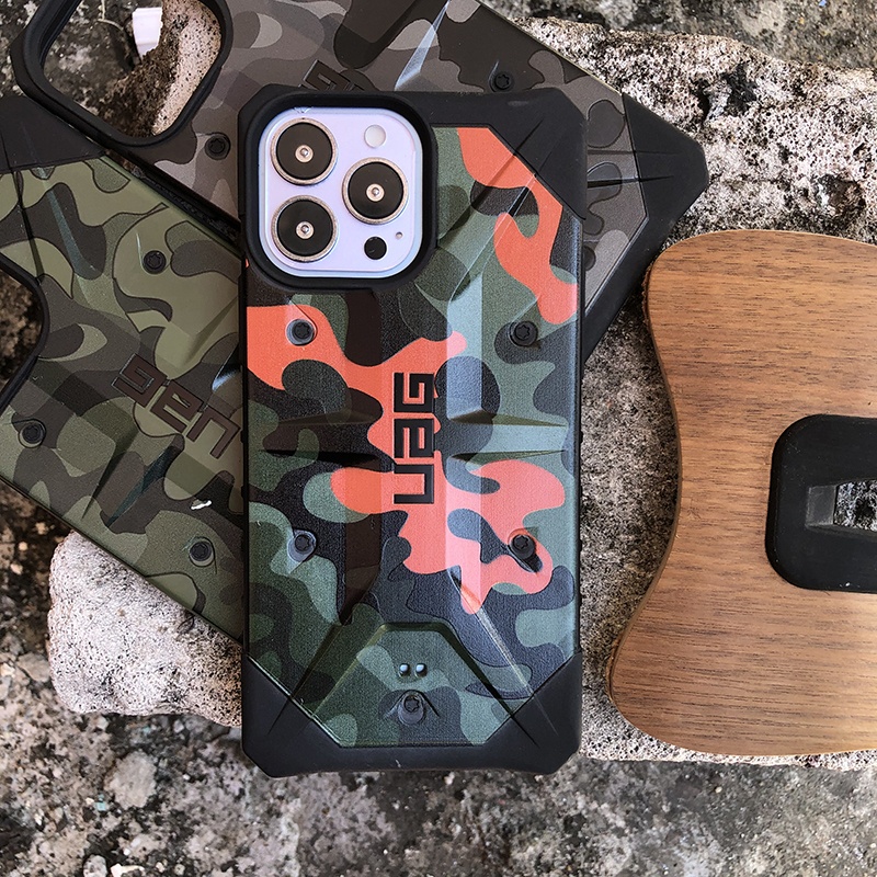 Uag Casing iPhone 14 13 12 11 Pro Max 14Max Motif Camo Militer Shockproof