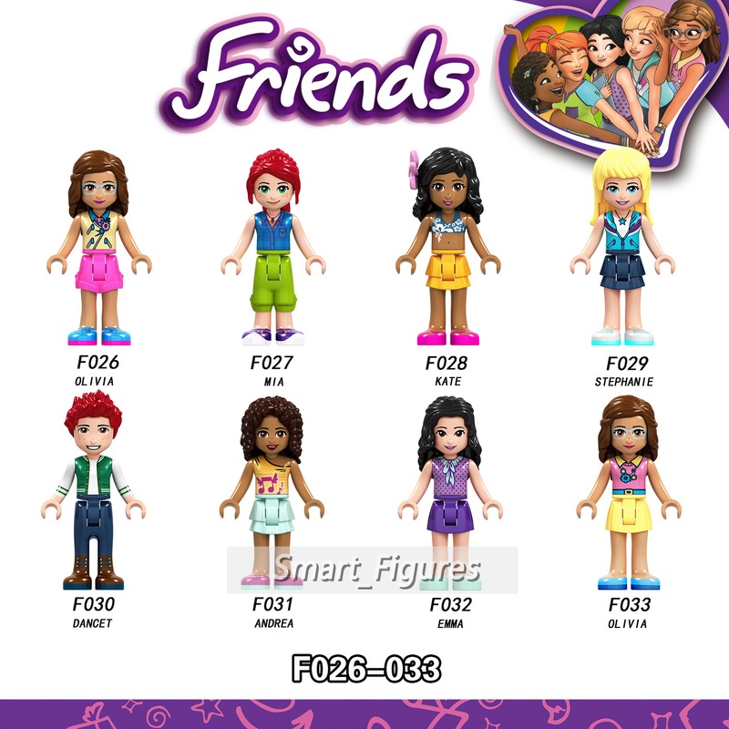 Mainan Action Figure Mini Model Perempuan Seri Stephanie Kate Tom James Martina Andrea Olivia F026-F041 Untuk Hadiah