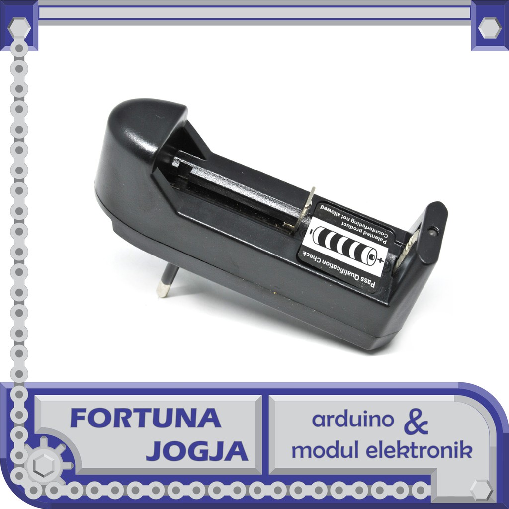 Charger Baterai 1 Slot / Cas Batre 18650 AA AAA