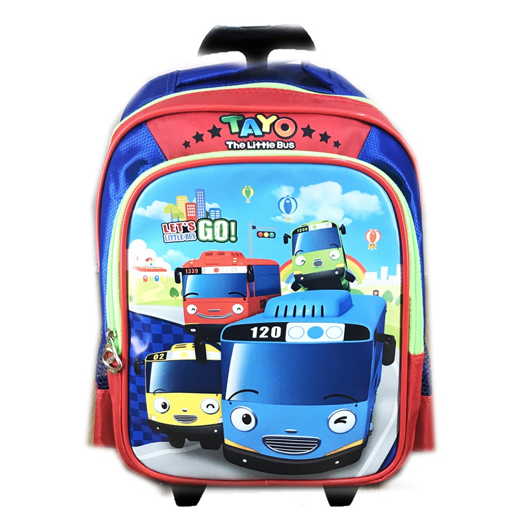 Tas Troley Sekolah Anak TK Tayo Tayo And Friends