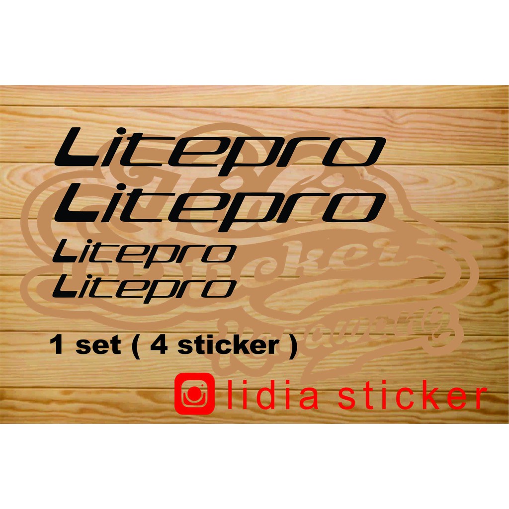 Saelaris_ Sticker Litepro Sticker Sepeda Litepro Cutting Ssticker Litepro