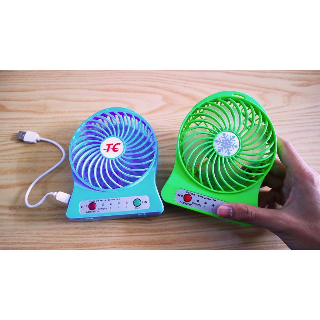 Kipas Angin Mini Rechargeable USB / Portable Fan Rechargeable