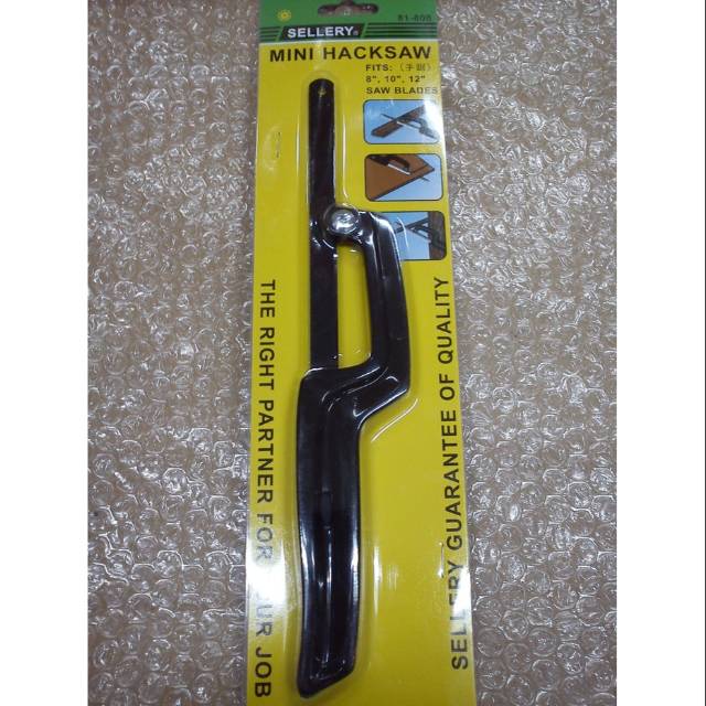 Mini Hacksaw Sellery gergaji besi dan Gagang Sellery