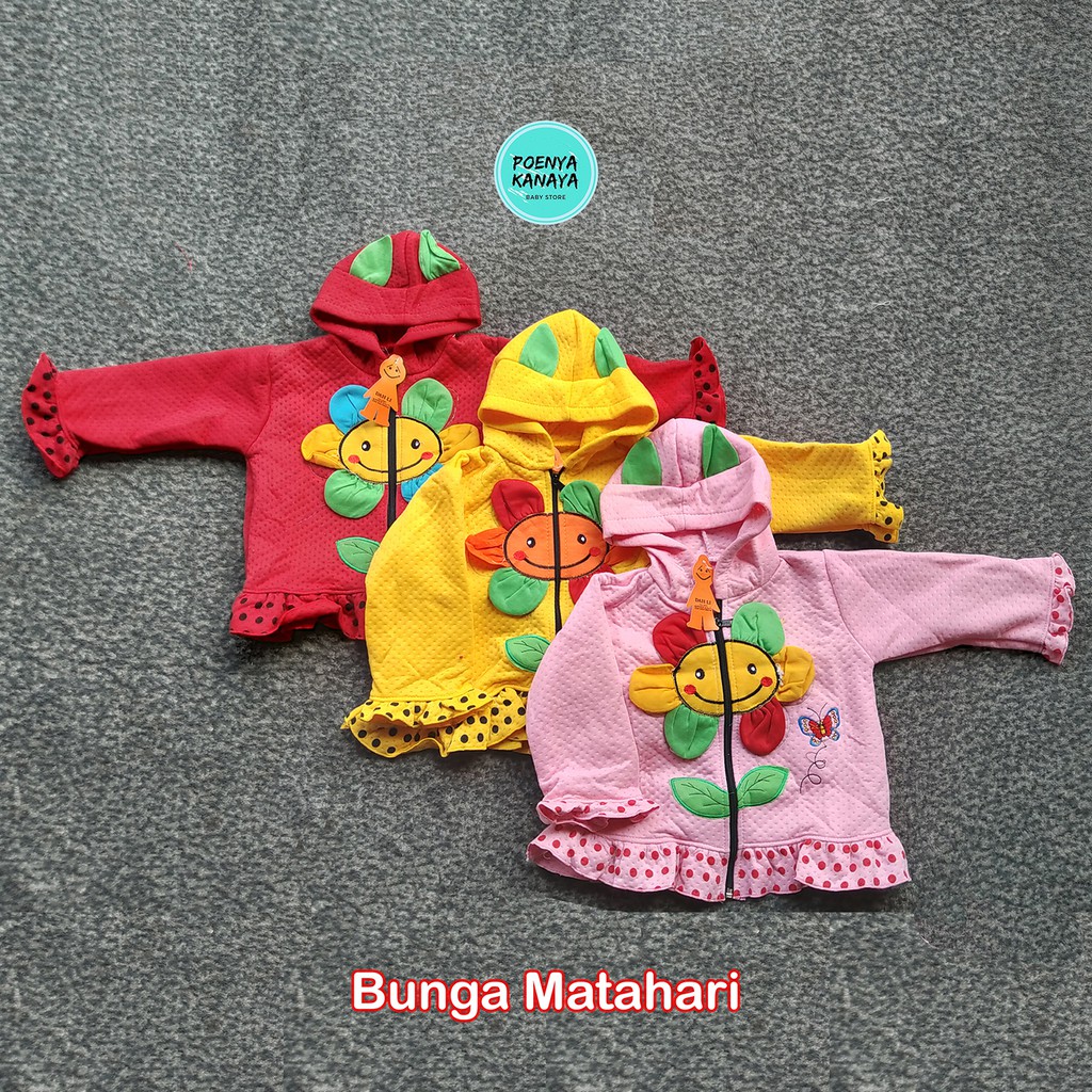JK16 Jaket Kupluk Bayi Perempuan Renda-2