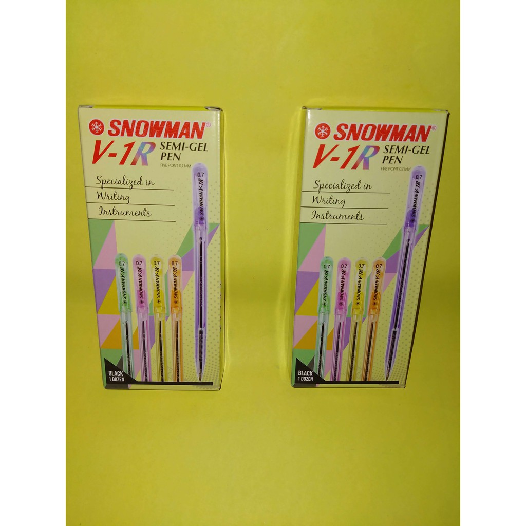 

Ballpoint Pen V-1 Rainbow Snowman