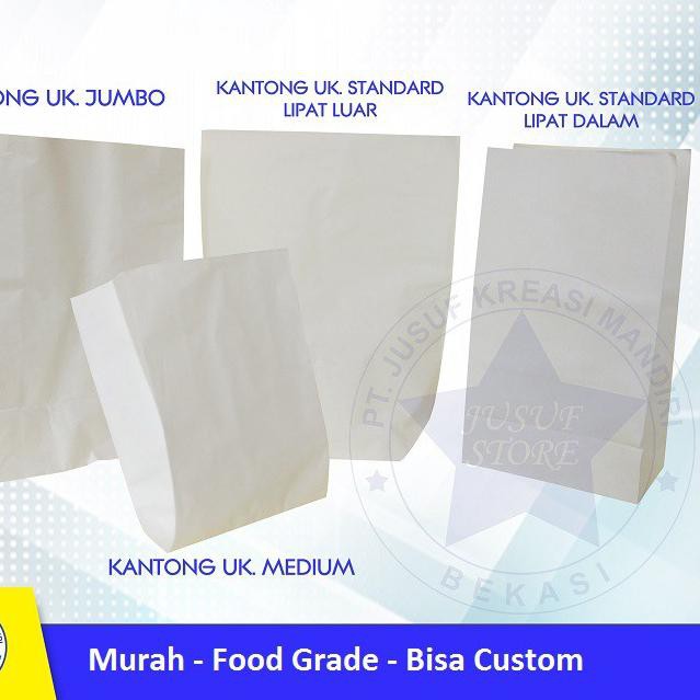 

❆ Paperbag Foodgrade Kantong Makanan Polos ISI 100pcs ✺
