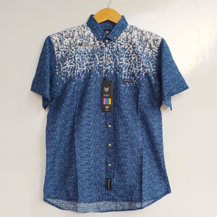 Baju Kemeja Lengan Pendek Pria Cowok Distro Motif Printing Surfing Pantai Bunga Floral Hawai Murah