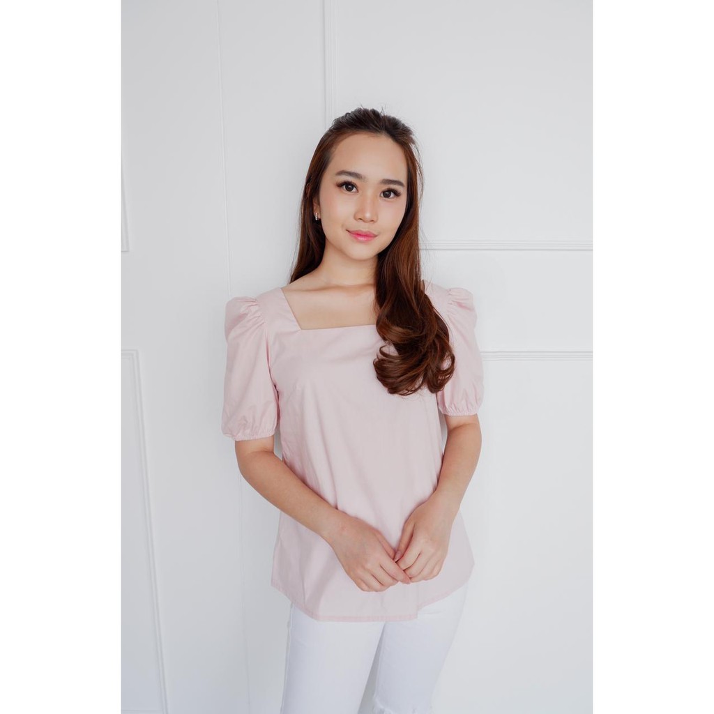 BLOUSE WANITA - ATASAN BAJU WANITA BAHAN KATUN [ JOSIE TOP ] - HAZEL CLOTHING-4
