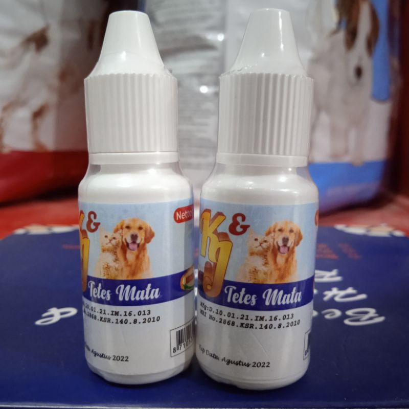 K&amp;J tetes mata 10ml / Obat tetes mata Kucing dan Anjing / obat hewan