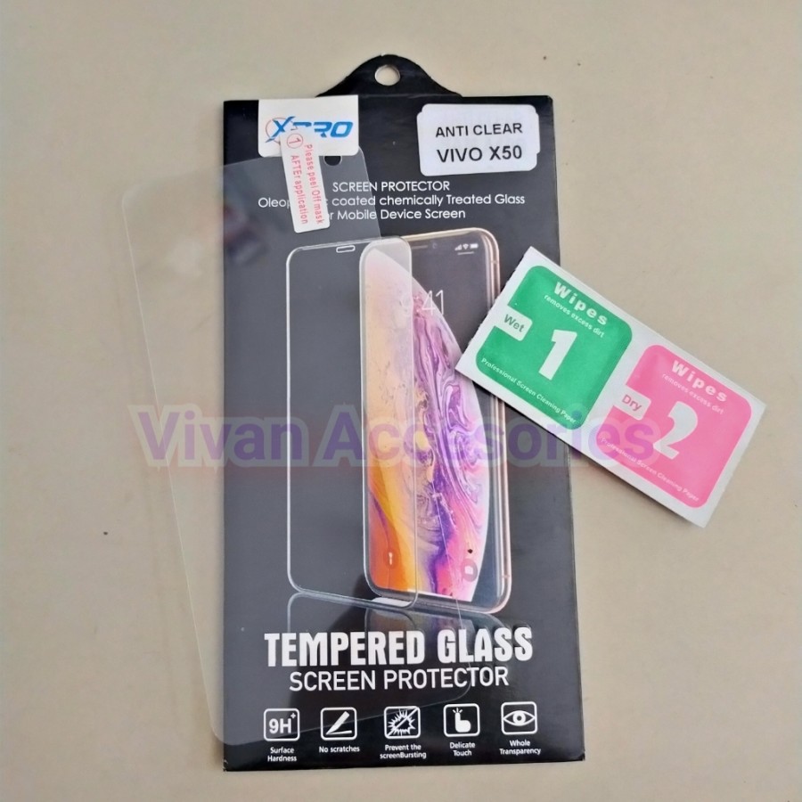 Tempered glass/Anti gores Vivo X50