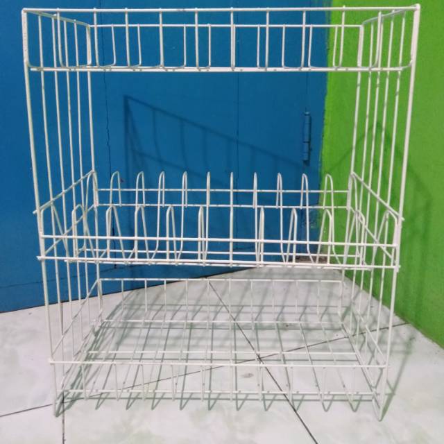 Rak piring kawat besi anti karat