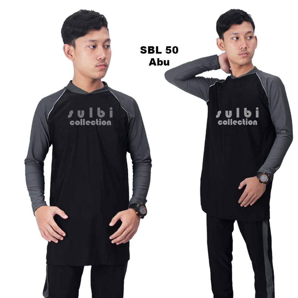 SULBI Baju Renang Pria FULL BODY Slim Fit Lengan Panjang SBL