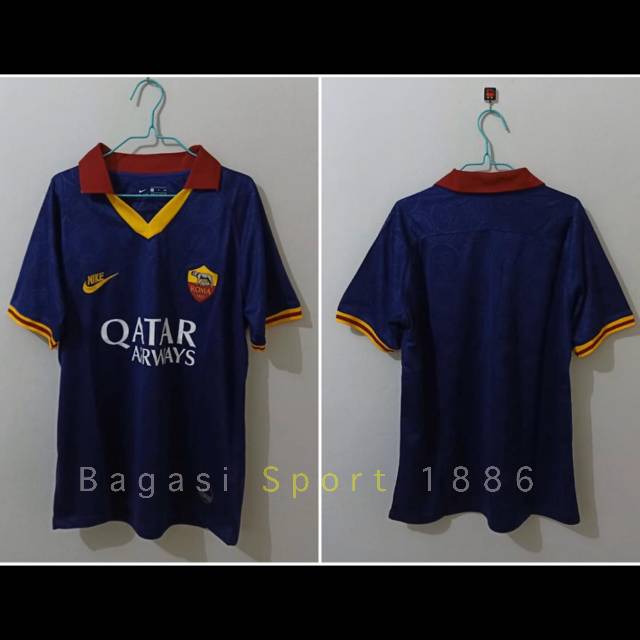 Jersey Baju Bola Kit AS Roma Third 3rd Ketiga Import 2019 2020 Musim 2019/20 Il Giallorossi NEW Navy