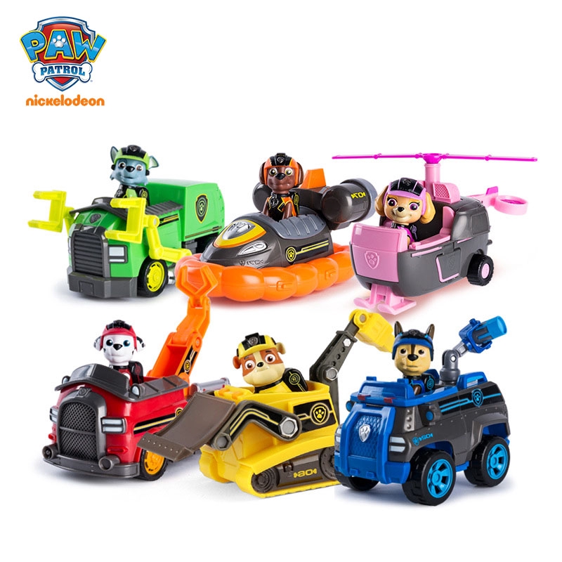 paw patrol figures and vehicles set