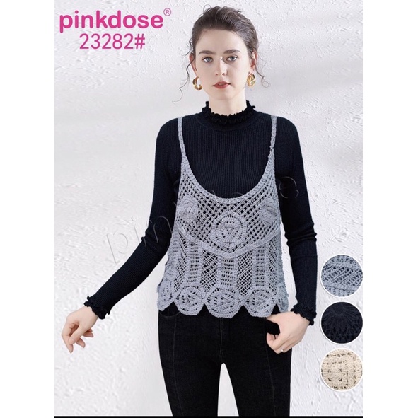 vest rompi rajut  | vest pinkdose | crochet vest viral