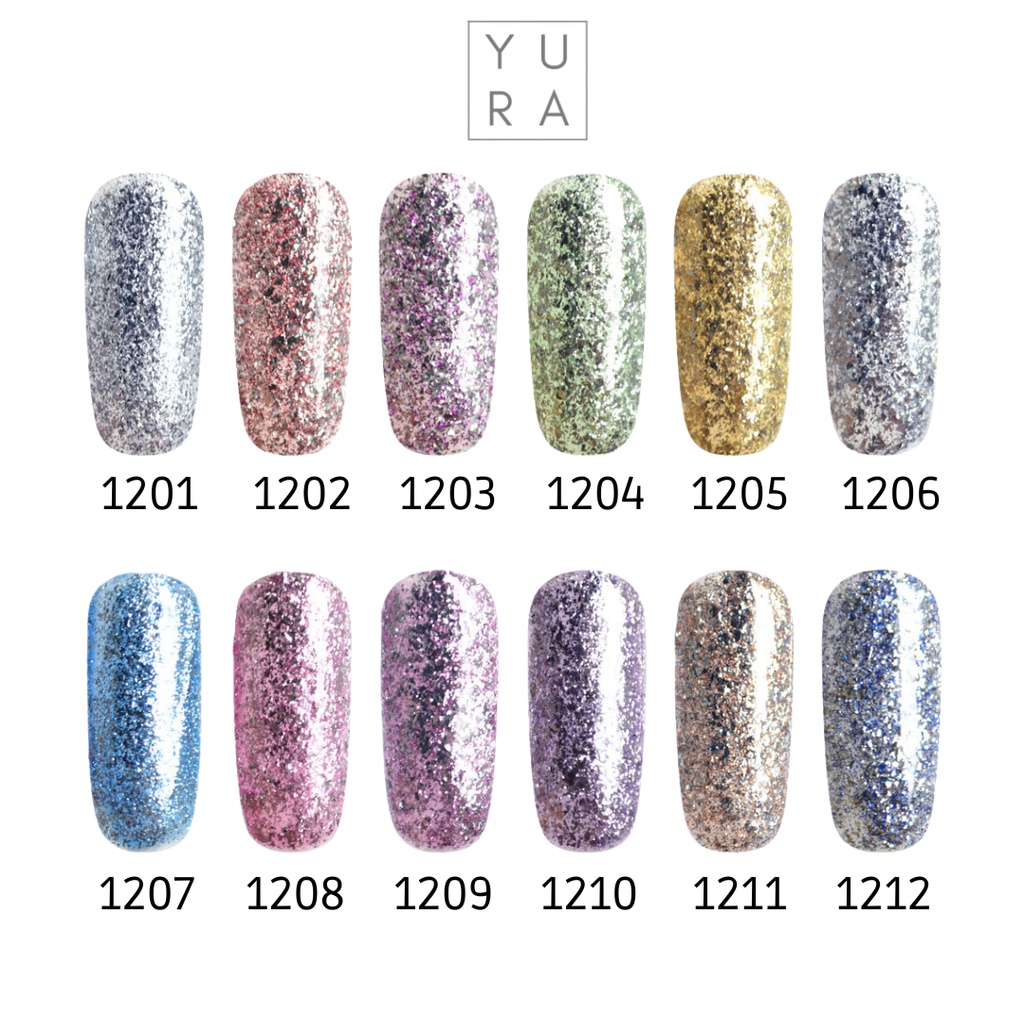 Venalisa Kutek Platinum Glitter Gel Nail Polish Metallic UV LED