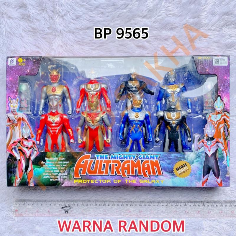 MAINAN BP 9565 THE MIGHT GIANT AULTRAMAN ISI 8 PCS SUPERHERO ROBOT ULTRAMAN BAGUS UNTUK KADO ULTAH U
