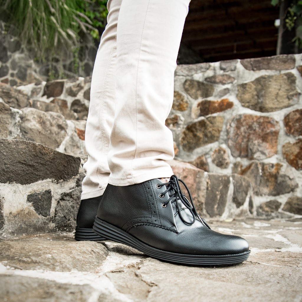 MARVIN HITAM |FORIND x JACK| Sepatu Boots Klasik Vintage Pria/Cowok/Men Boots Original Footwear Ori