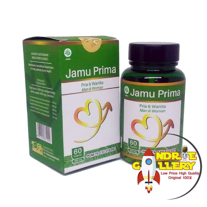 Kapsul Jamu Prima Original Obat Kuat Herbal Stamina Pria Dan Wanita