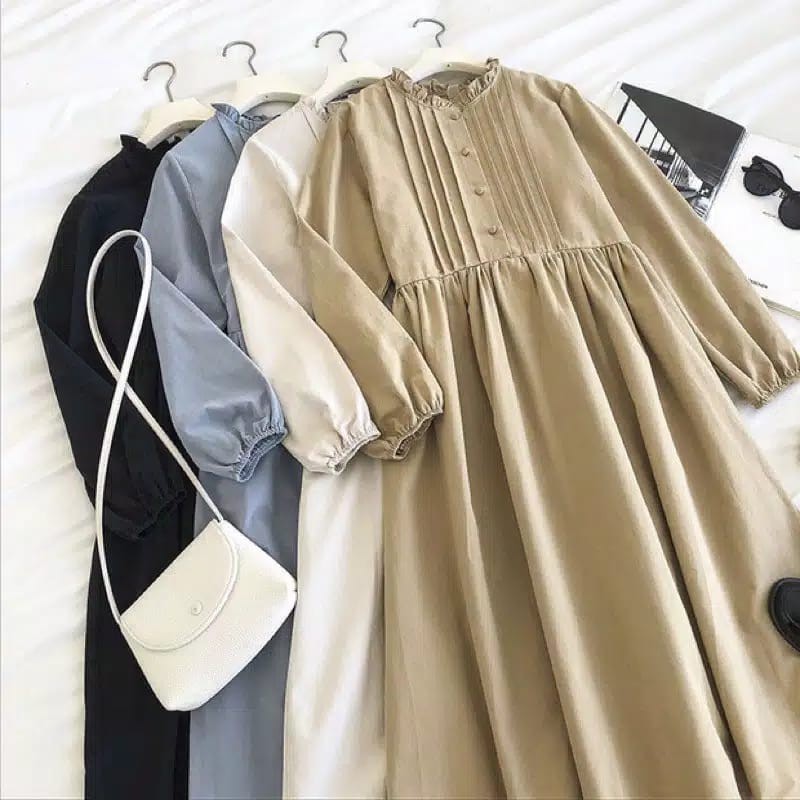 PROMO LUCY LONGTUNIK - tunik basic / tunik polos / simple tunik / tunik kondangan / longtunik / tunik