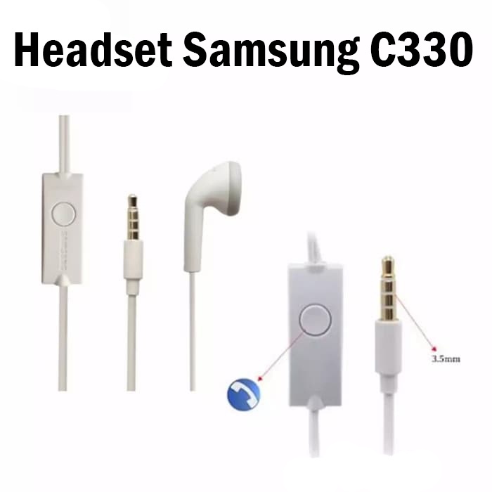 Handsfree Samsung HS330 / Headset Samsung C330 Jack 3.5 mm - ACC PLUS