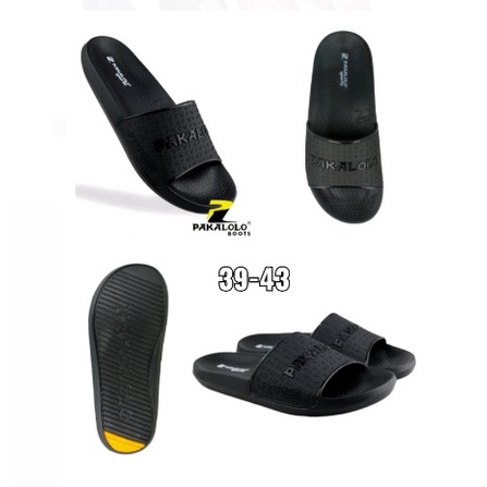 Sandal Karet Pria Casual Pakalolo Original Venom 01 Hitam