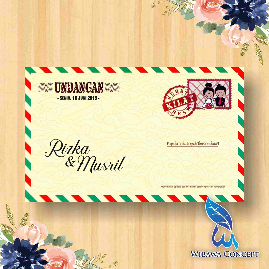 Jual Undangan Model Amplop Surat Terbaru Murah Bisa Cetak Sekalian Indonesiashopee Indonesia 0676