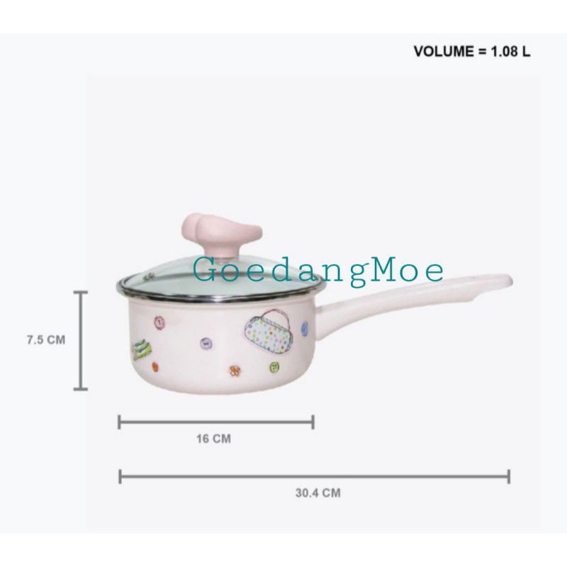 CHEFINA Beauty in the kitchen BITK Saucepan Panci susu soft pink 16cm