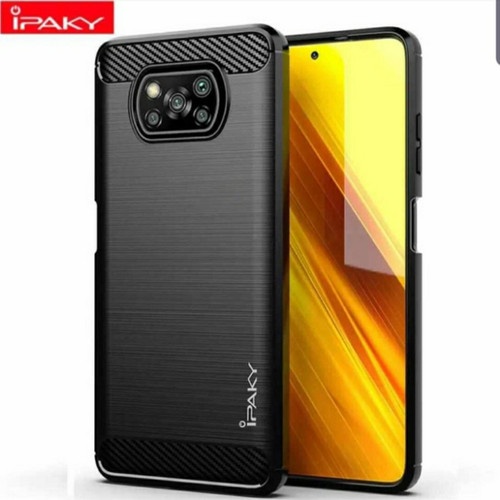 CASE SLIM FIT CARBON IPAKY XIAOMI POCOPHONE X3 SOFTCASE - FA