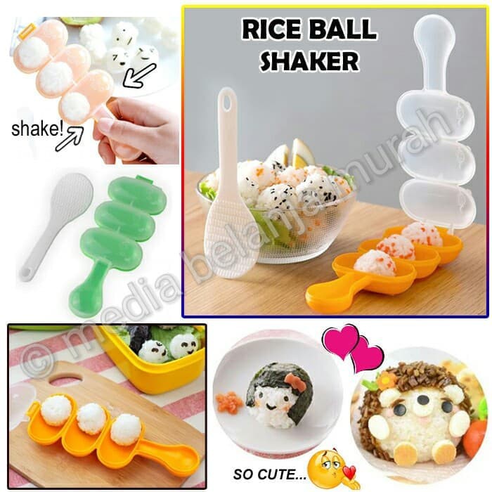 Alat Cetak Nasi Bento Sushi Mold Rice Ball Shaker Lucu